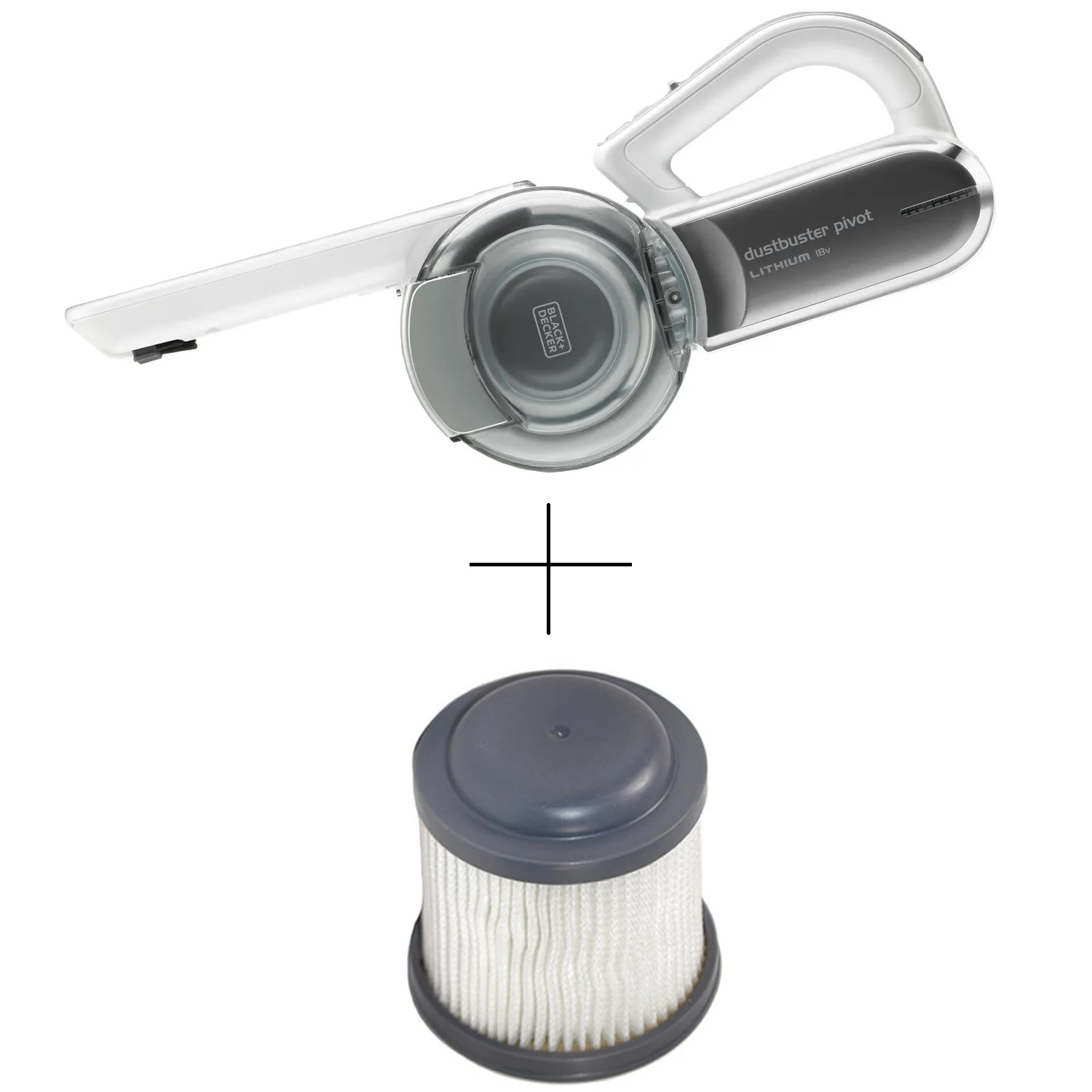 جارو شارژی دستی بلک اند دکر مدل PV1820L به همراه فیلتر