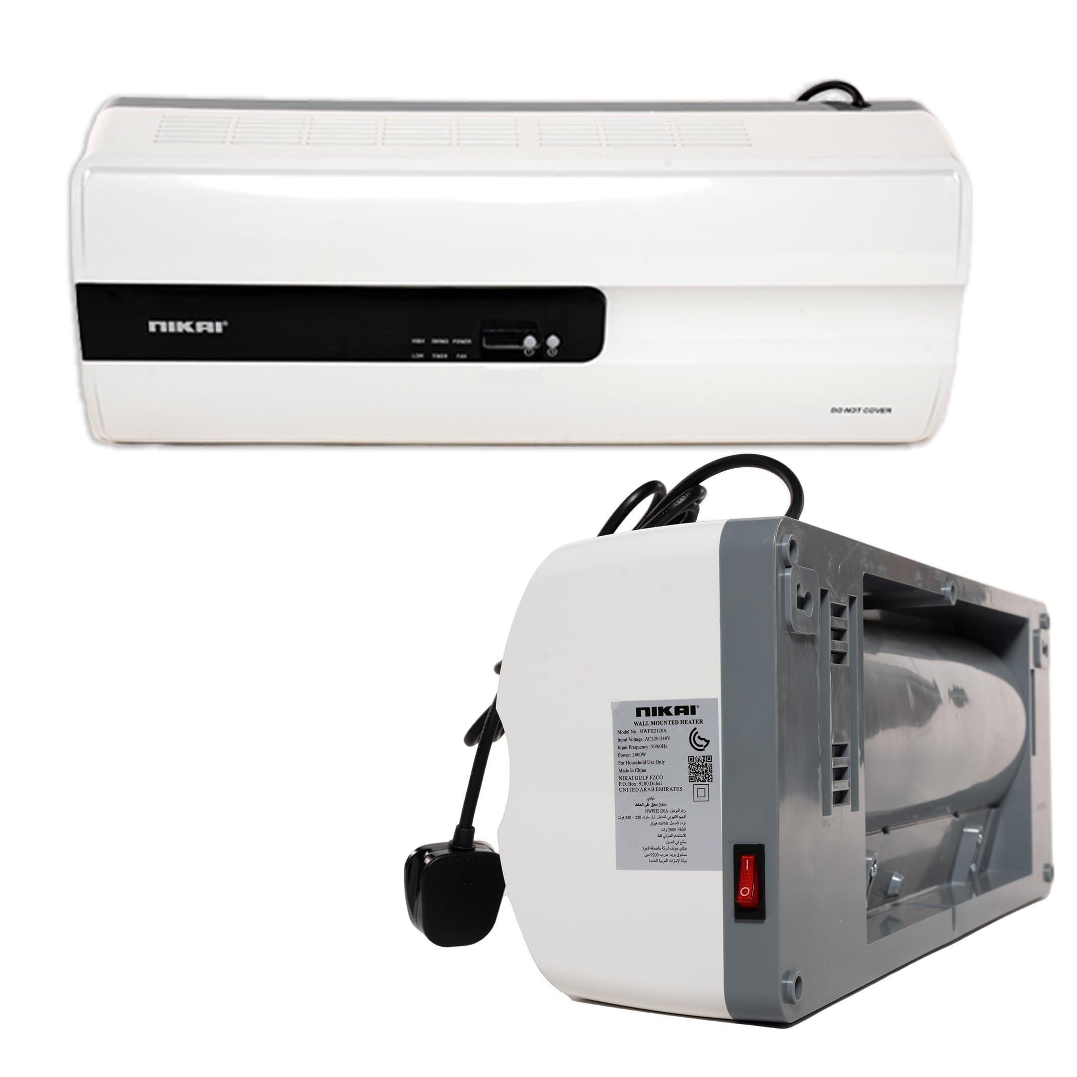 بخاری برقی دیواری نیکای مدل NWFH2120A