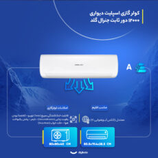 کولر گازی اسپلیت دیواری 12000 دور ثابت جنرال گلد مدل GG-MS12000 PLATINUM