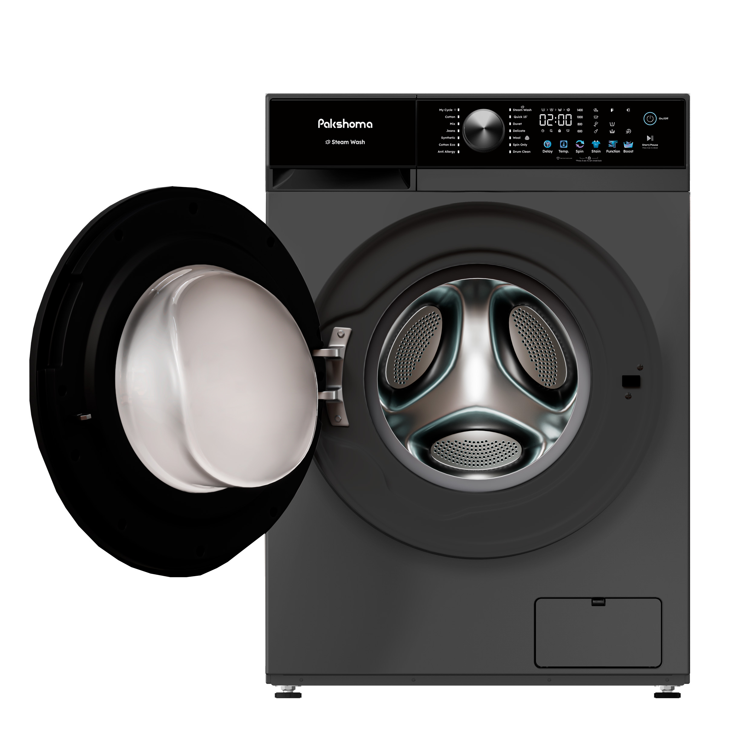 ماشین لباسشویی 8 کیلوگرم اتوماتیک پاکشوما مدل S8 W