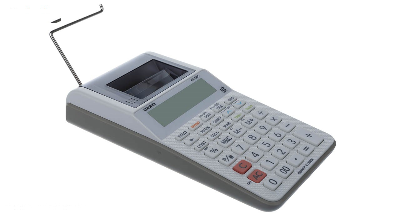 ماشین حساب کاسیو مدل HR-8RC-WE