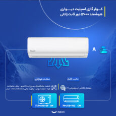 کولر گازی اسپلیت دیواری 12000 دور ثابت زانتی مدل  ZTSD-12HO1RAPA