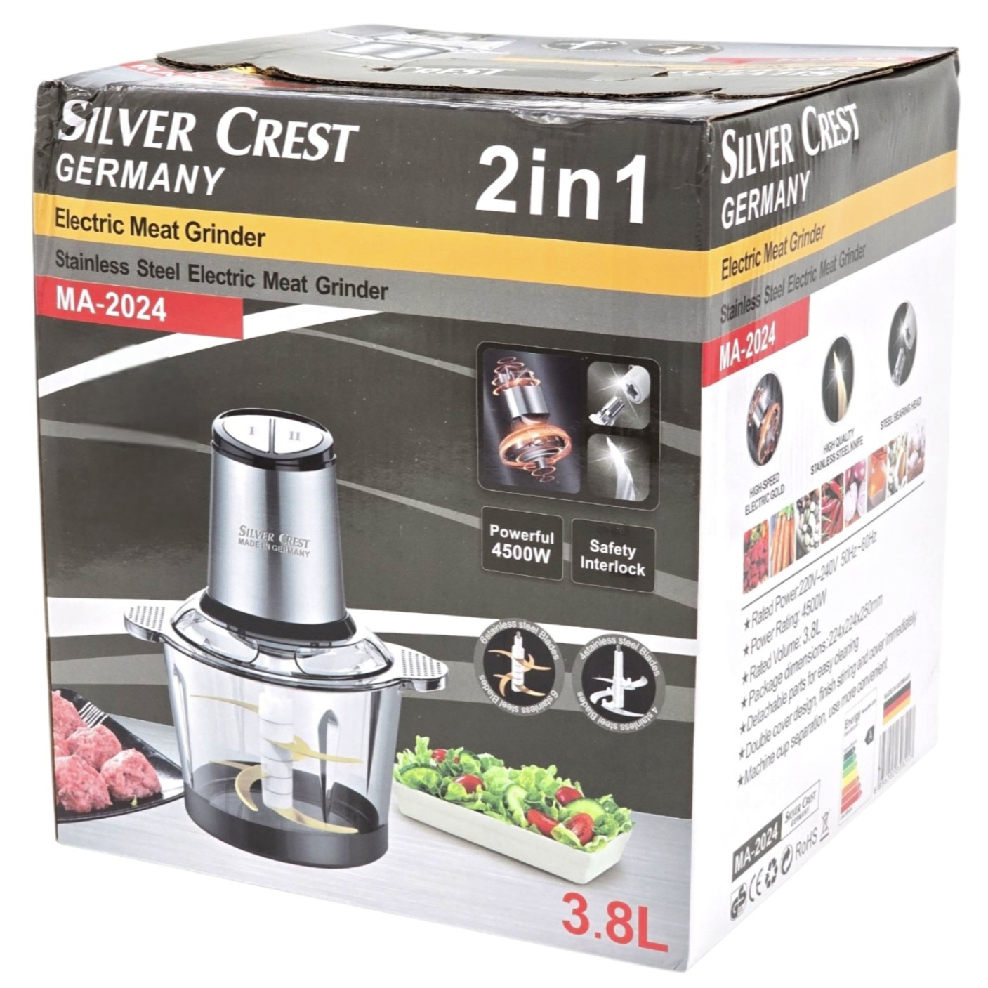 خردکن 3.8 لیتری سیلورکرست مدل MA-2024