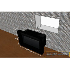 شومینه دیواری برقی شومینه بیستون مدل H.D_100_L2.bs
