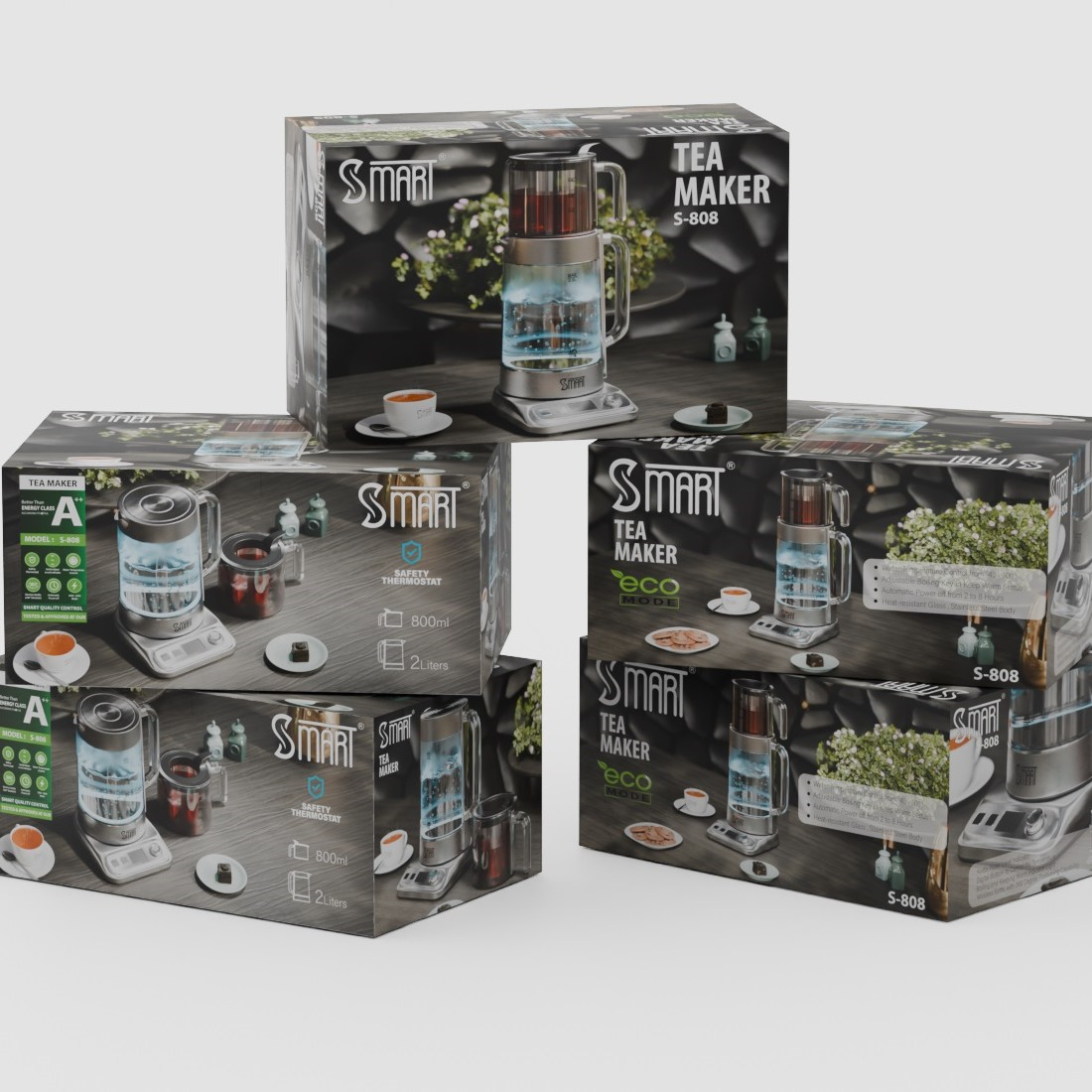 چای ساز روی هم مدل 808