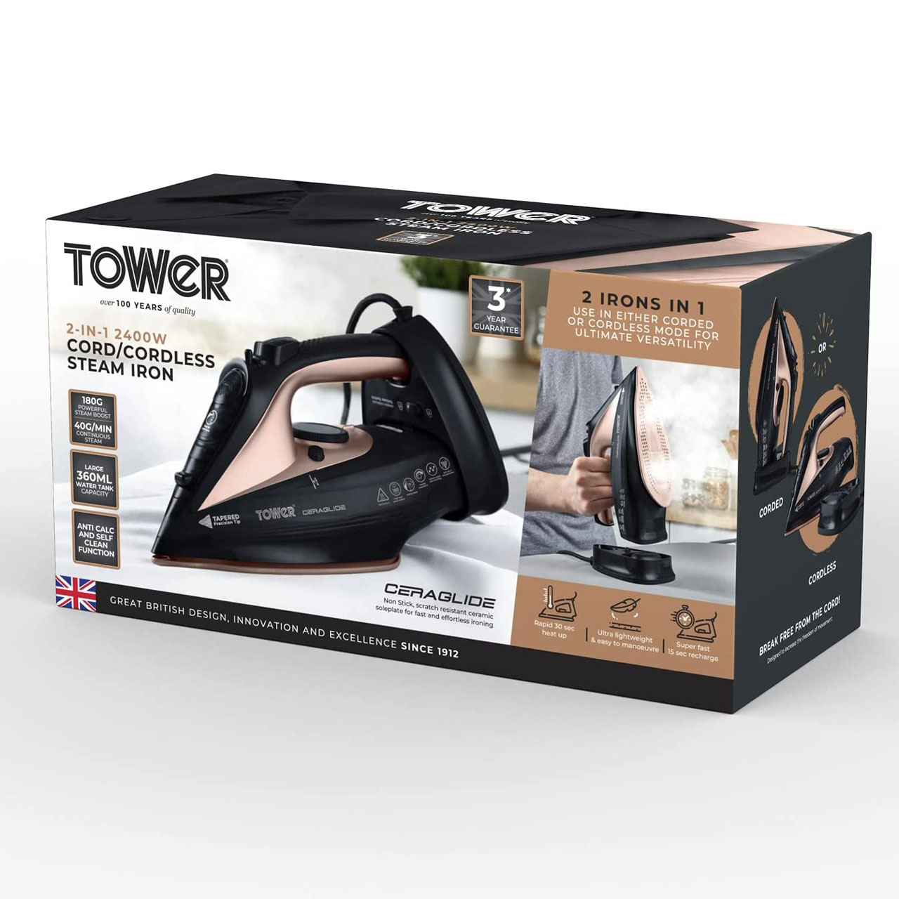 اتو بخار تاور مدل T22008RG