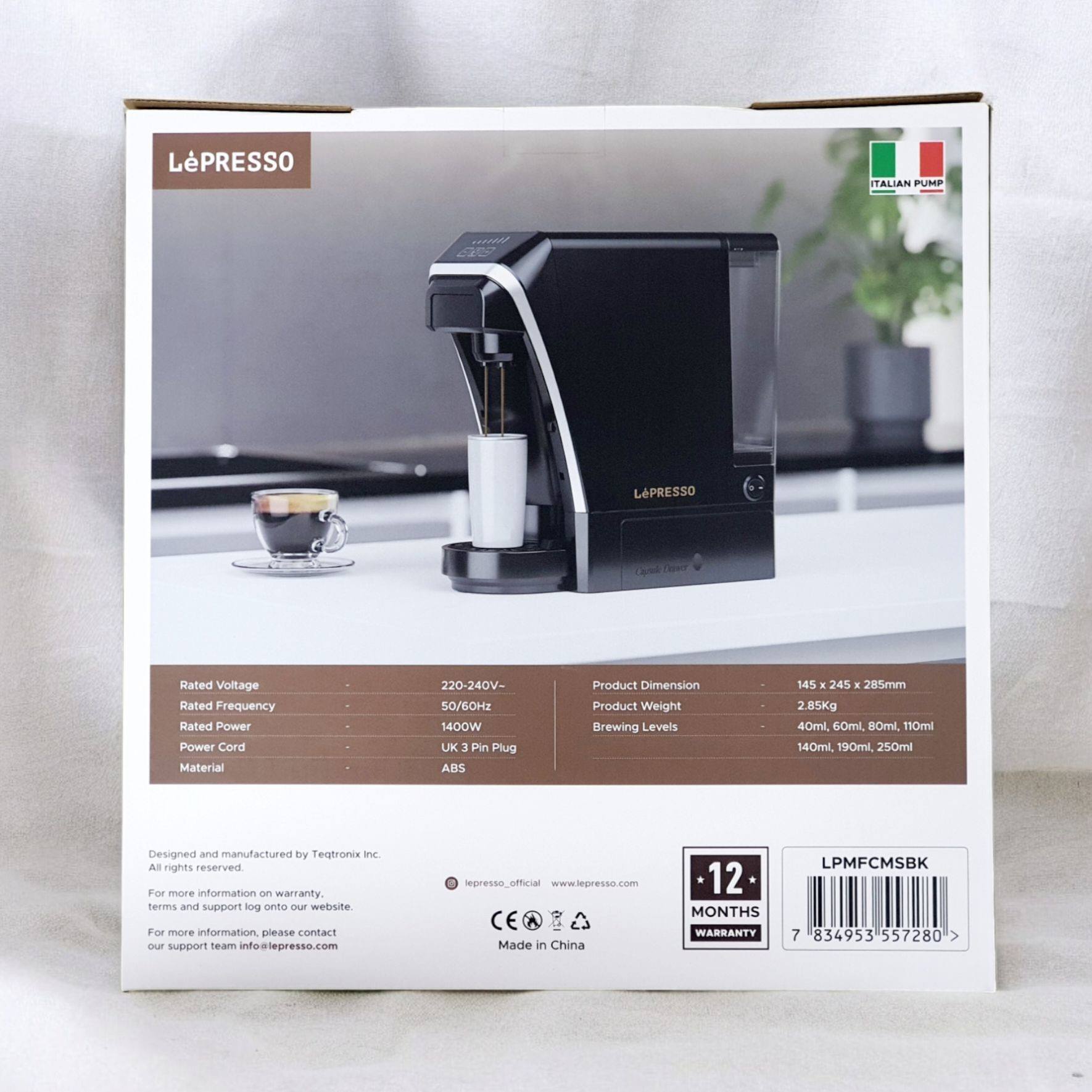 اسپرسو ساز لپرسو مدل LPMFCMSBK