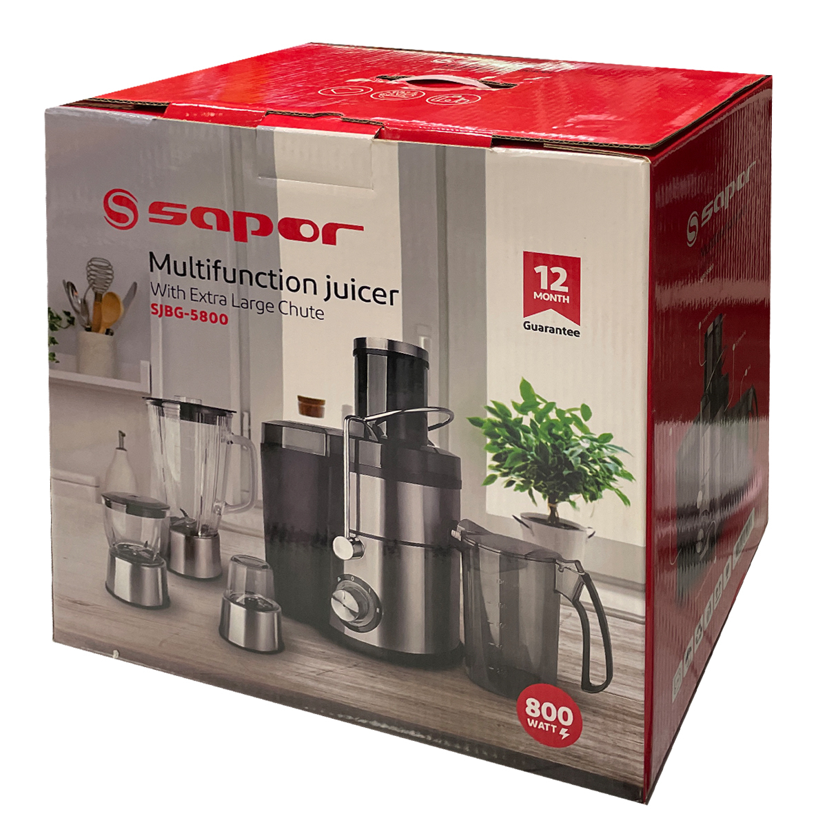 آبميوه گيري 4 كاره ساپر مدل SJBG-5800