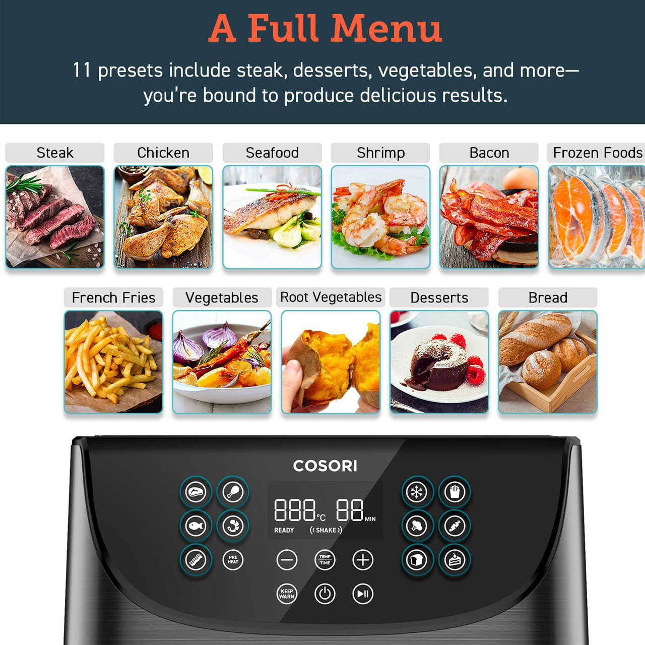 سرخ کن بدون روغن کوزوری مدل CP158-AF