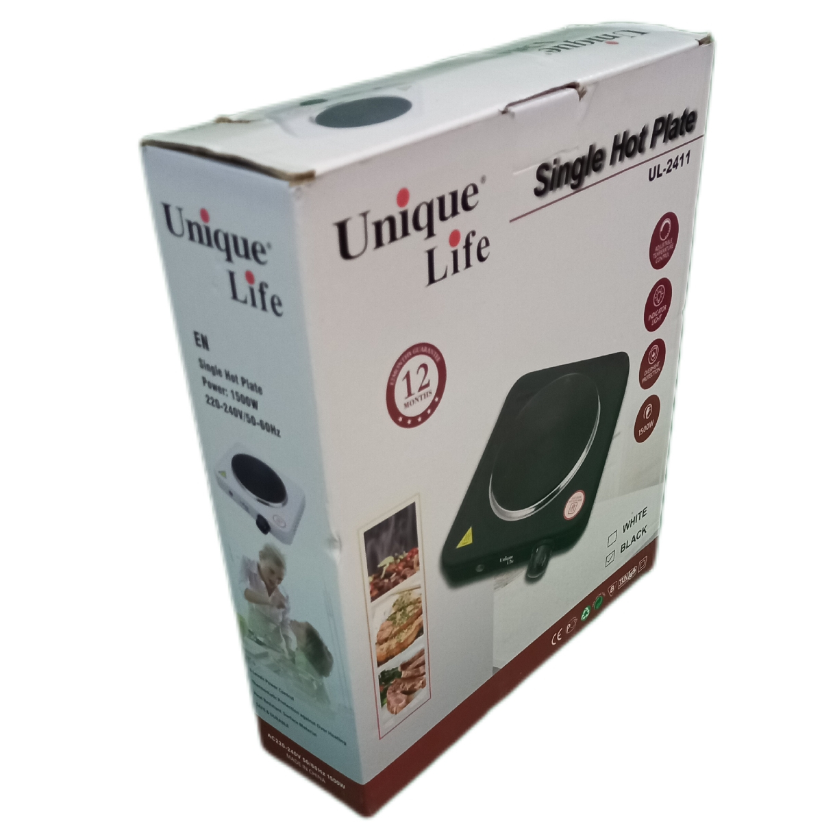 بخاری برقی یونیک لایف مدل UL-2411 تکی