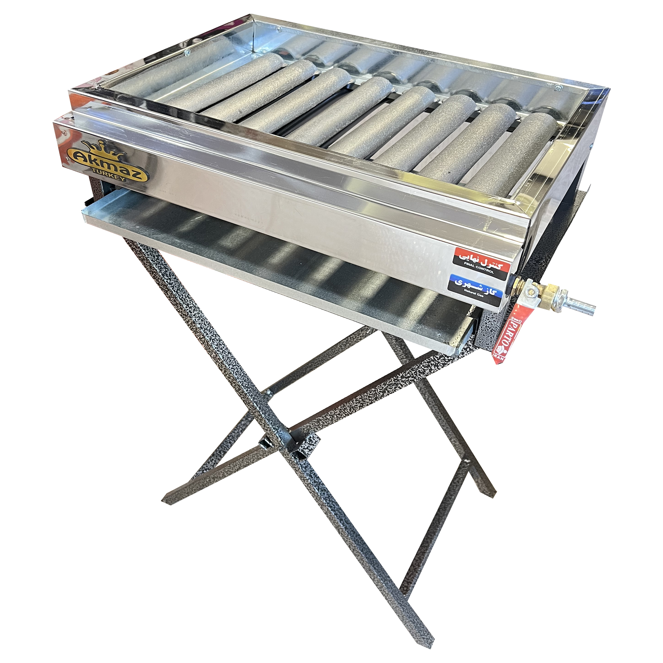 باربیکیو آکماز مدل 8 شعله پایه دار پرفکت