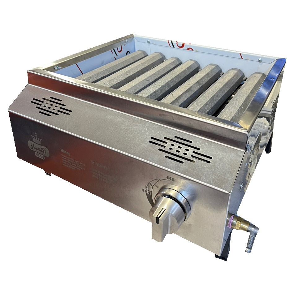 باربیکیو آکماز مدل دو شیر 8 شعله steel mate