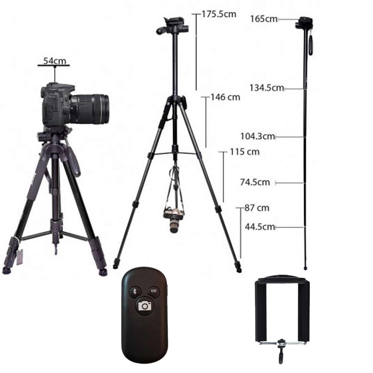 سه پایه دوربین جی ماری مدل RM2264