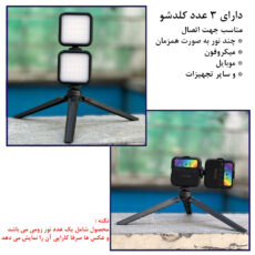 نور ثابت ال ای دی زومی مدل WL-R1 RGB