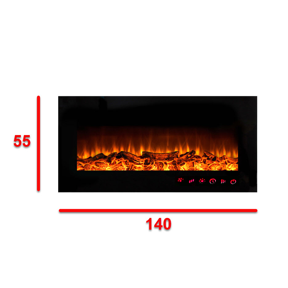 شومینه دیواری برقی شومینه بیستون مدل B.C_140_T_L4.bs