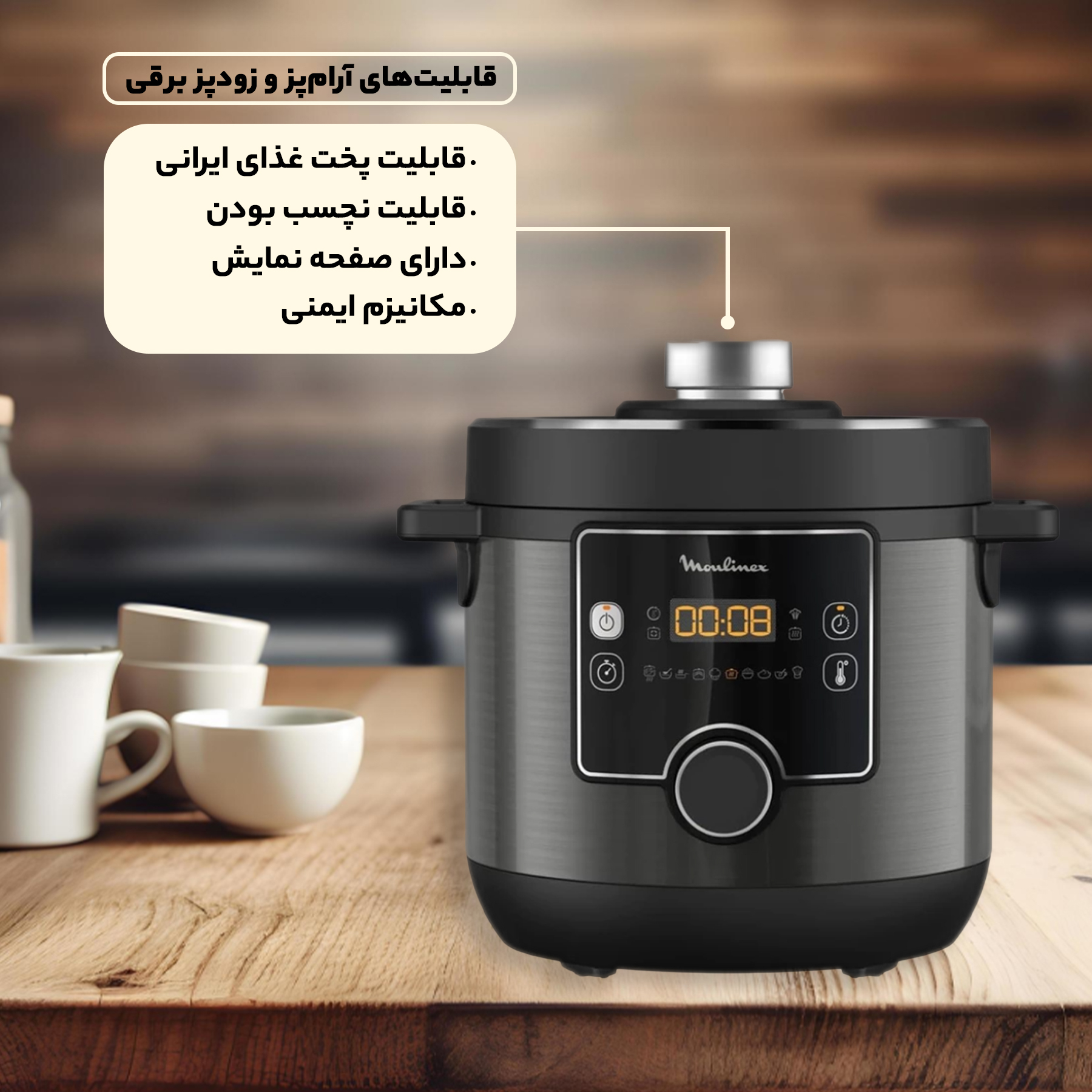 زودپز برقی مولینکس مدل CE777827