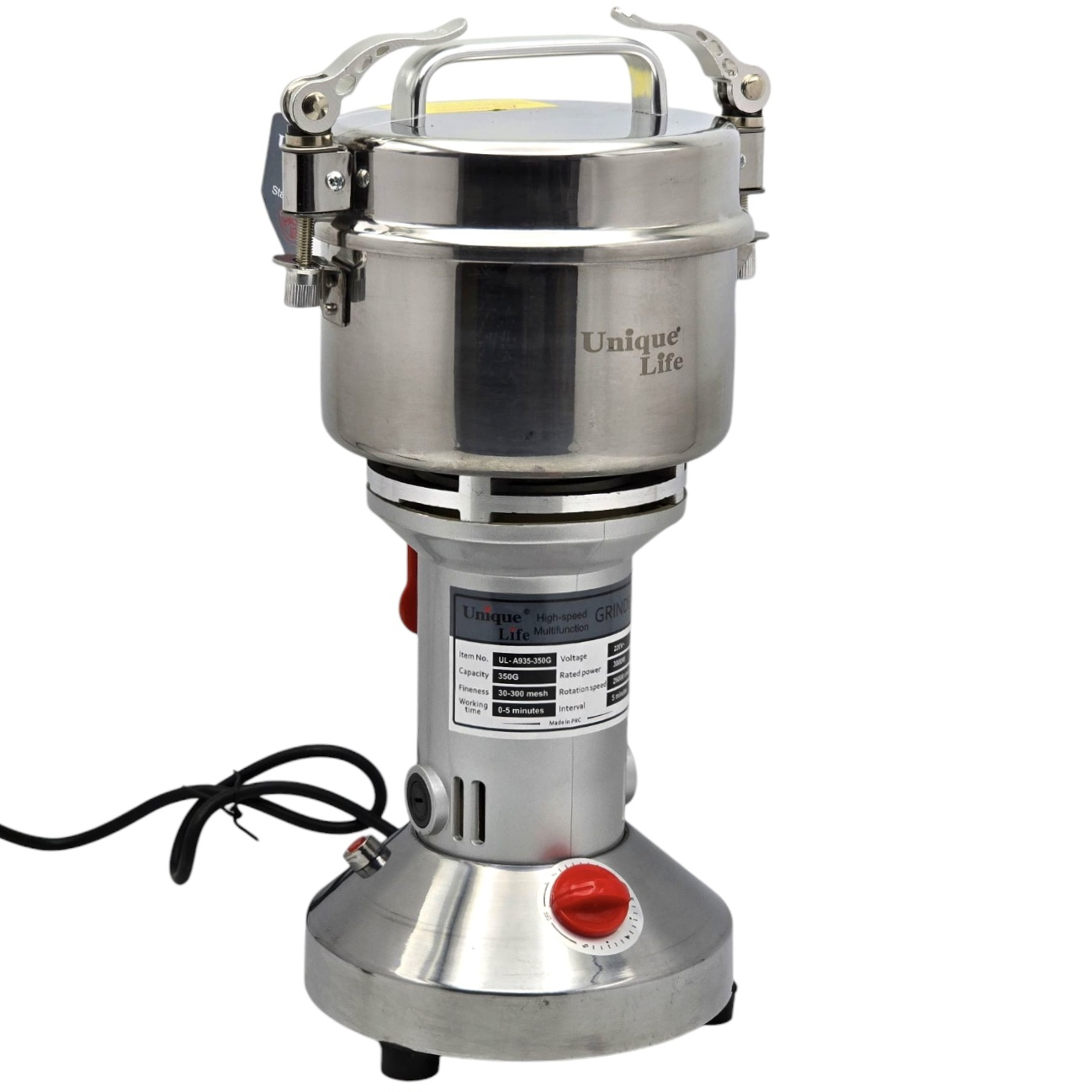 آسیاب صنعتی یونیک لایف مدل UL-A935-350G