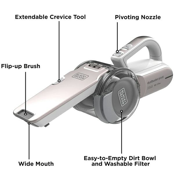 جارو شارژی دستی بلک اند دکر مدل PV1820LRGP