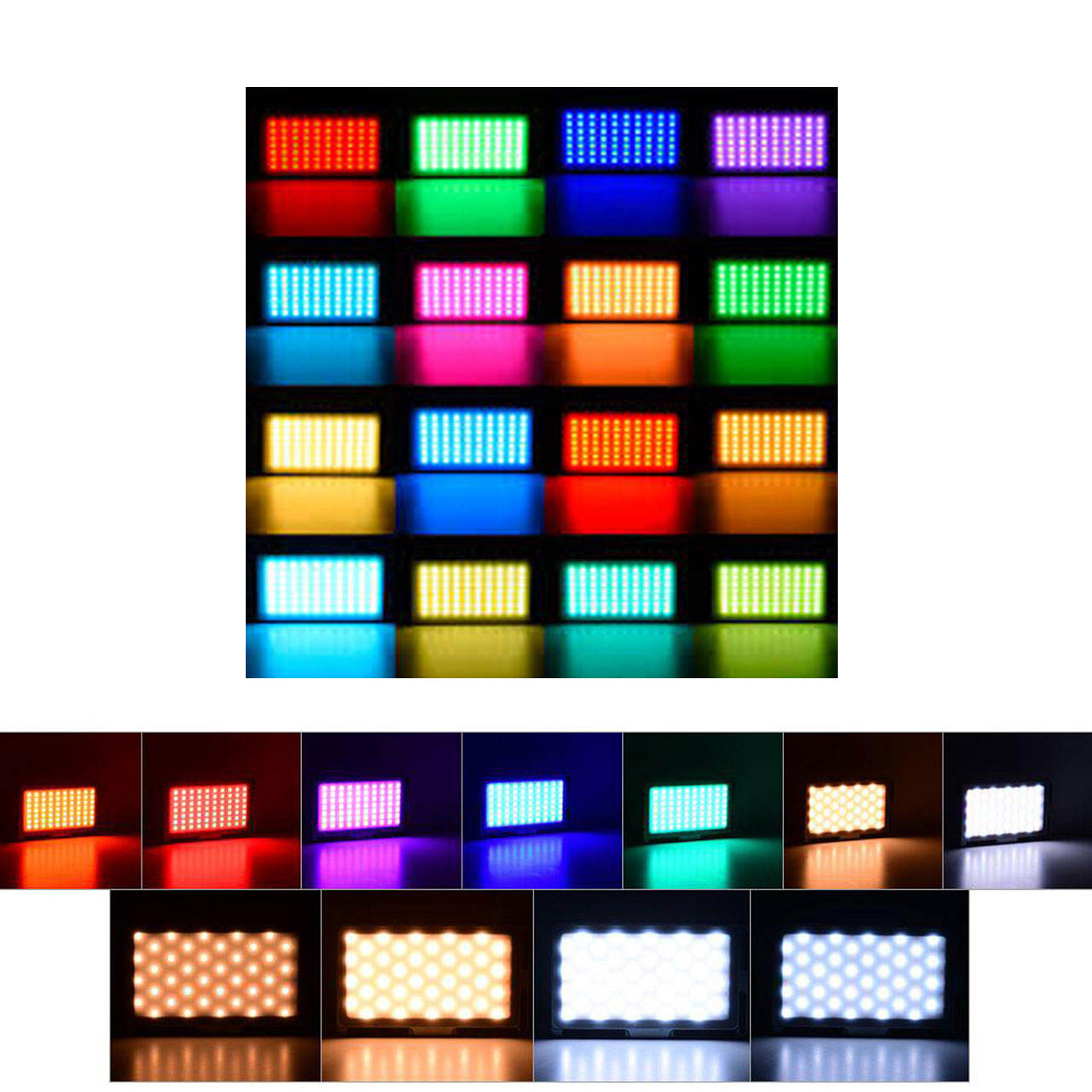 نور ثابت ال ای دی دی بی کی مدل bg 015 rgb 18.5