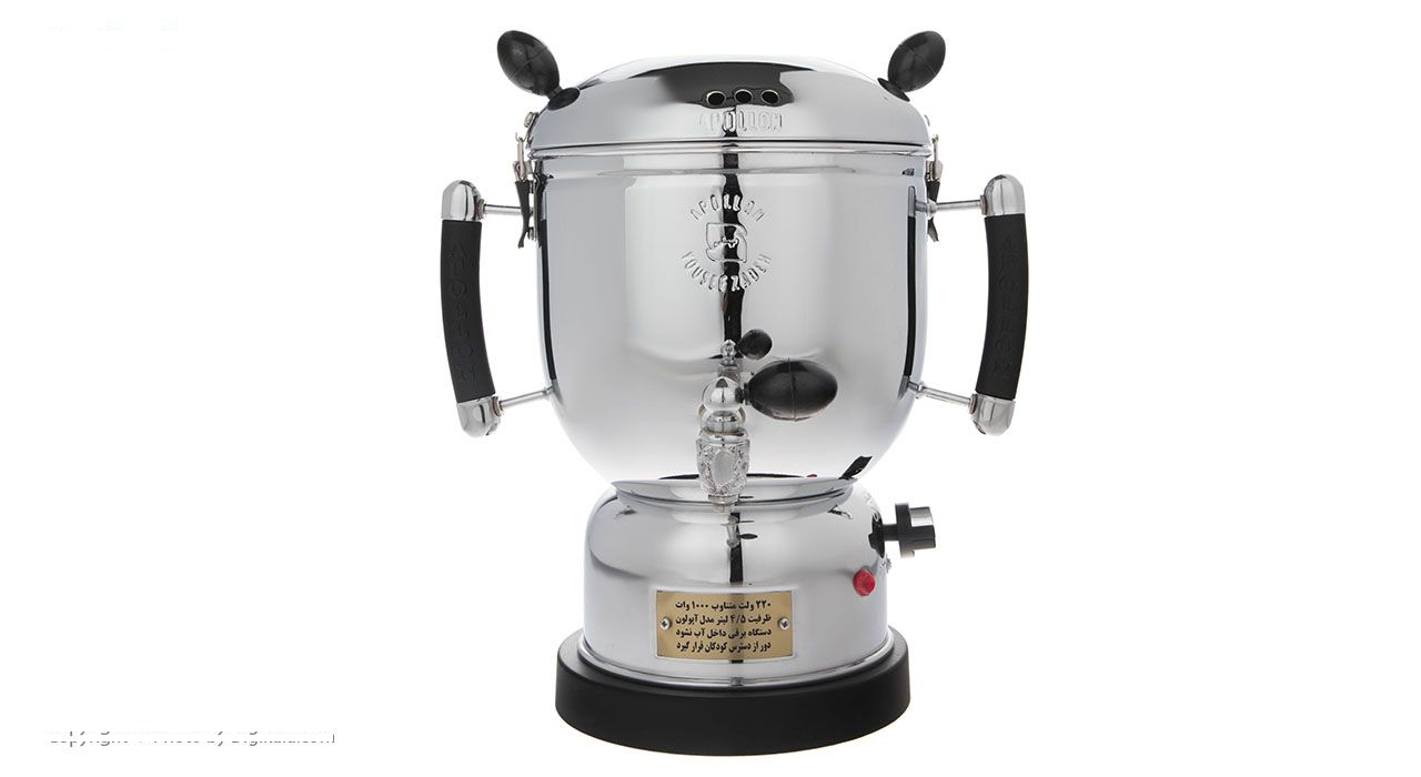 سماور برقی آپولون مدل دولوکس هیدرولیک 1000 وات حجم 5 لیتر