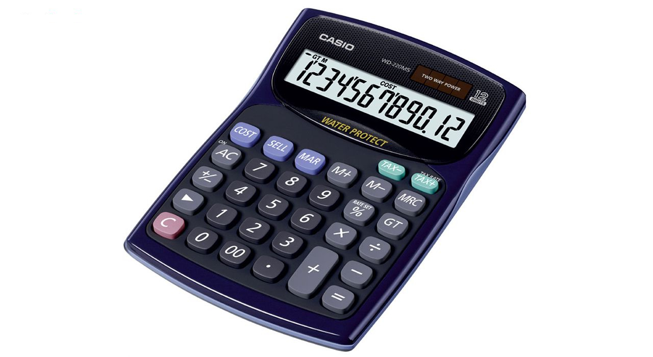 ماشین حساب کاسیو مدل WD-220MS