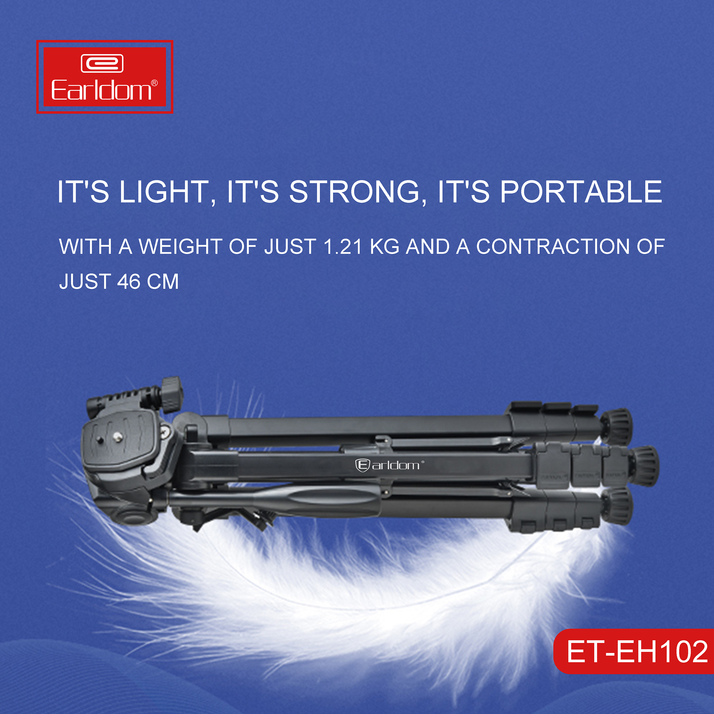 سه پایه دوربین ارلدام مدل EH102 به همراه کیف حمل