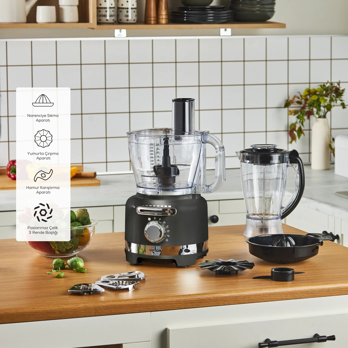 غذاساز 1000 وات کاراجا مدل Multiblend Artisan