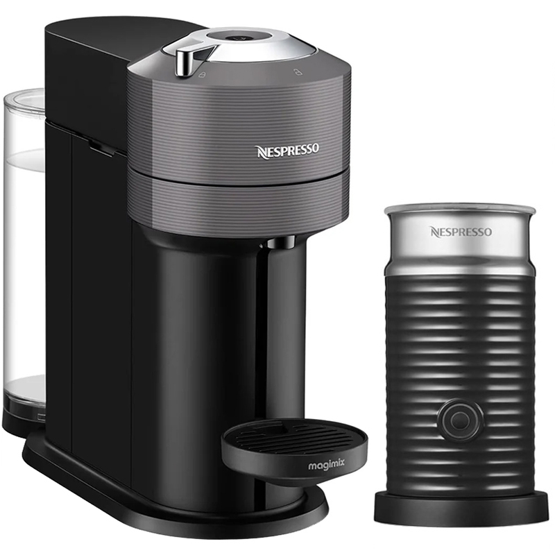 اسپرسو ساز ۱۱۰۰ میلی‌لیتر نسپرسو مدل Vertuo Next به همراه کف شیرساز نسپرسو
