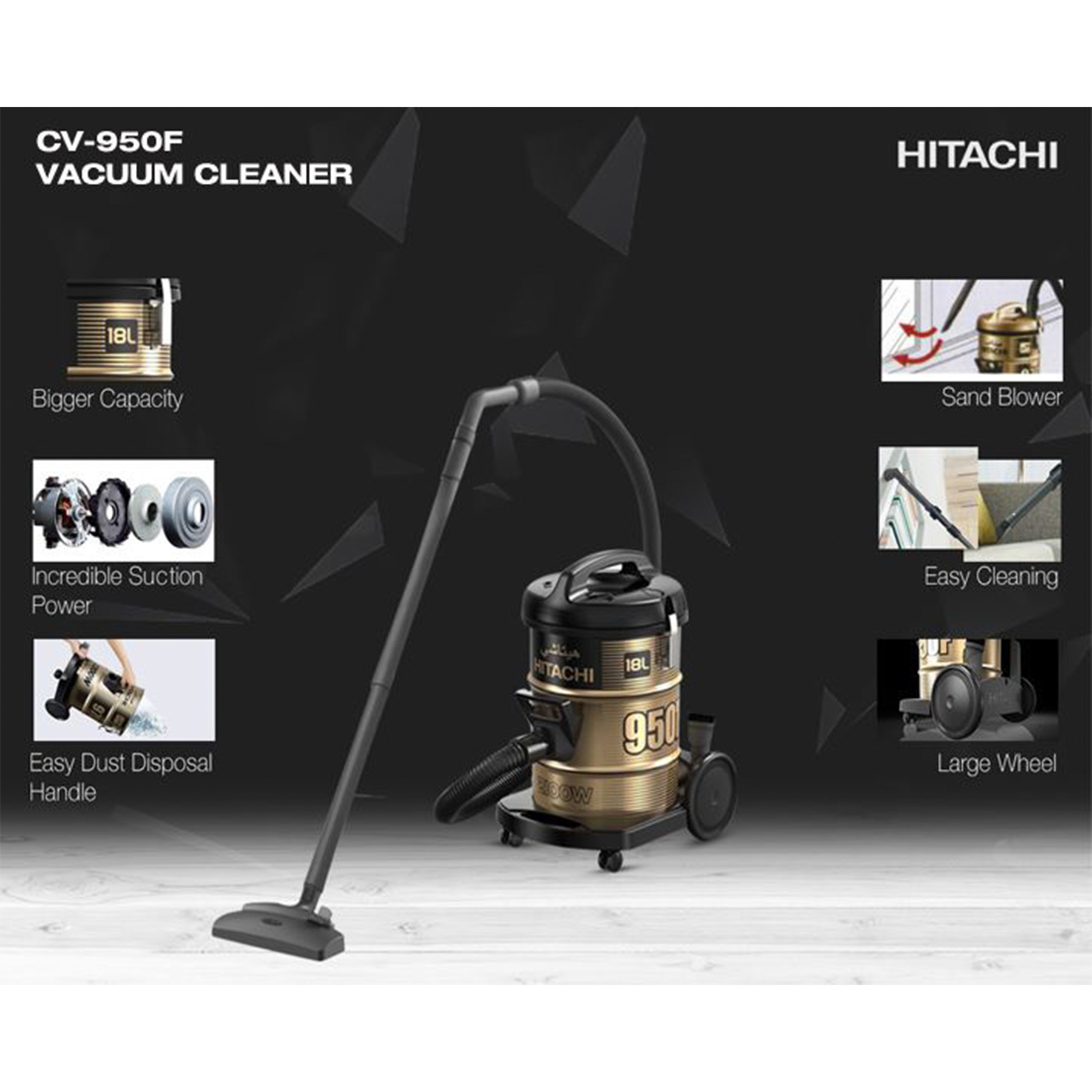 جاروبرقی هیتاچی مدل CV_950F