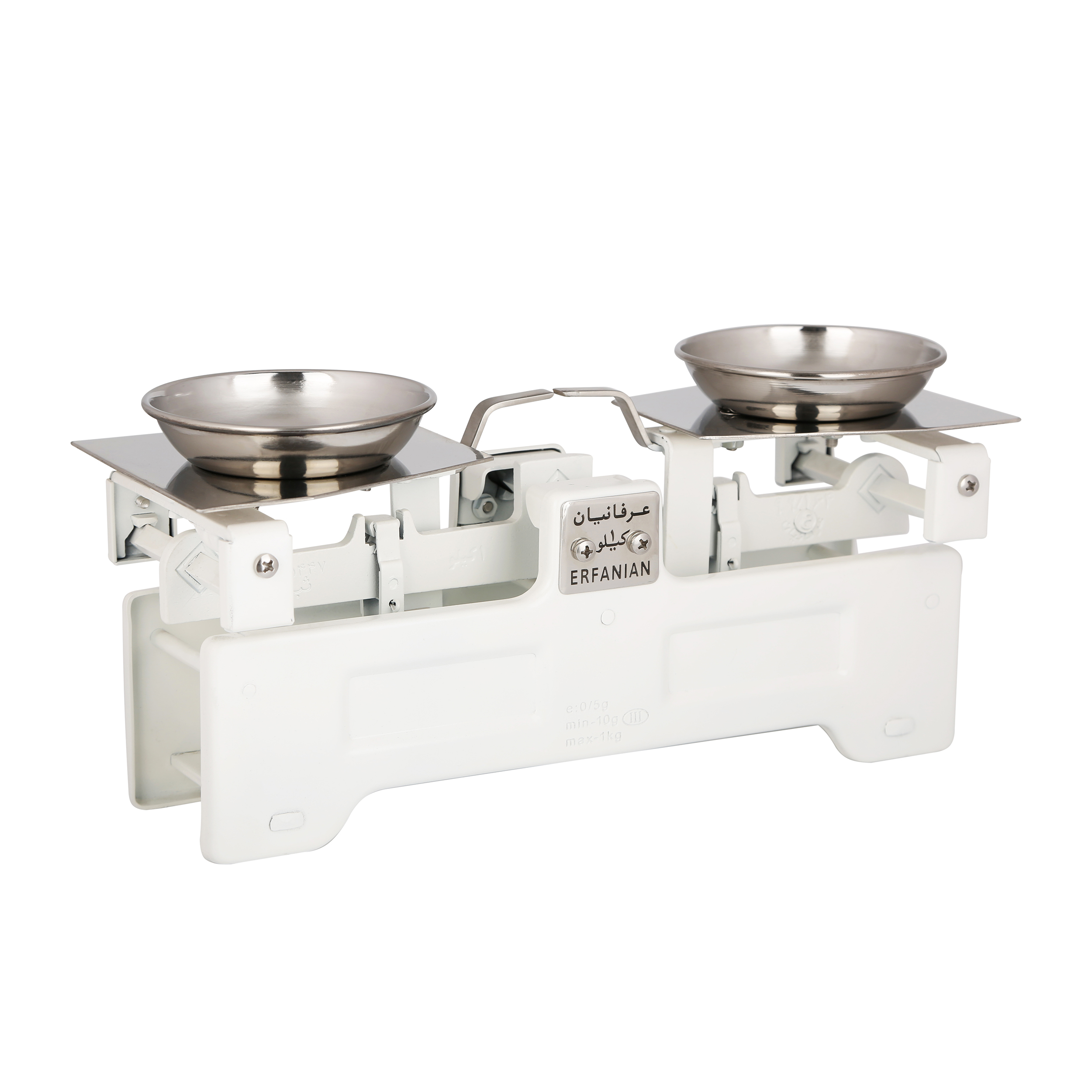 ترازو فروشگاهی عرفانیان مدل دو طرف تخت با کفه استیل بزرگ و کوچک