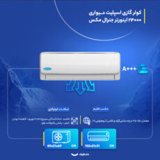 کولر گازی اسپلیت دیواری 24000 اینورتر جنرال مکس مدل GM-S24000-INV