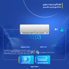 کولر گازی اسپلیت دیواری 12000 دور ثابت نکسار مدل TF12ELN1