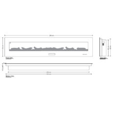 شومینه دیواری برقی شومینه اچ بی مدل Audio 180