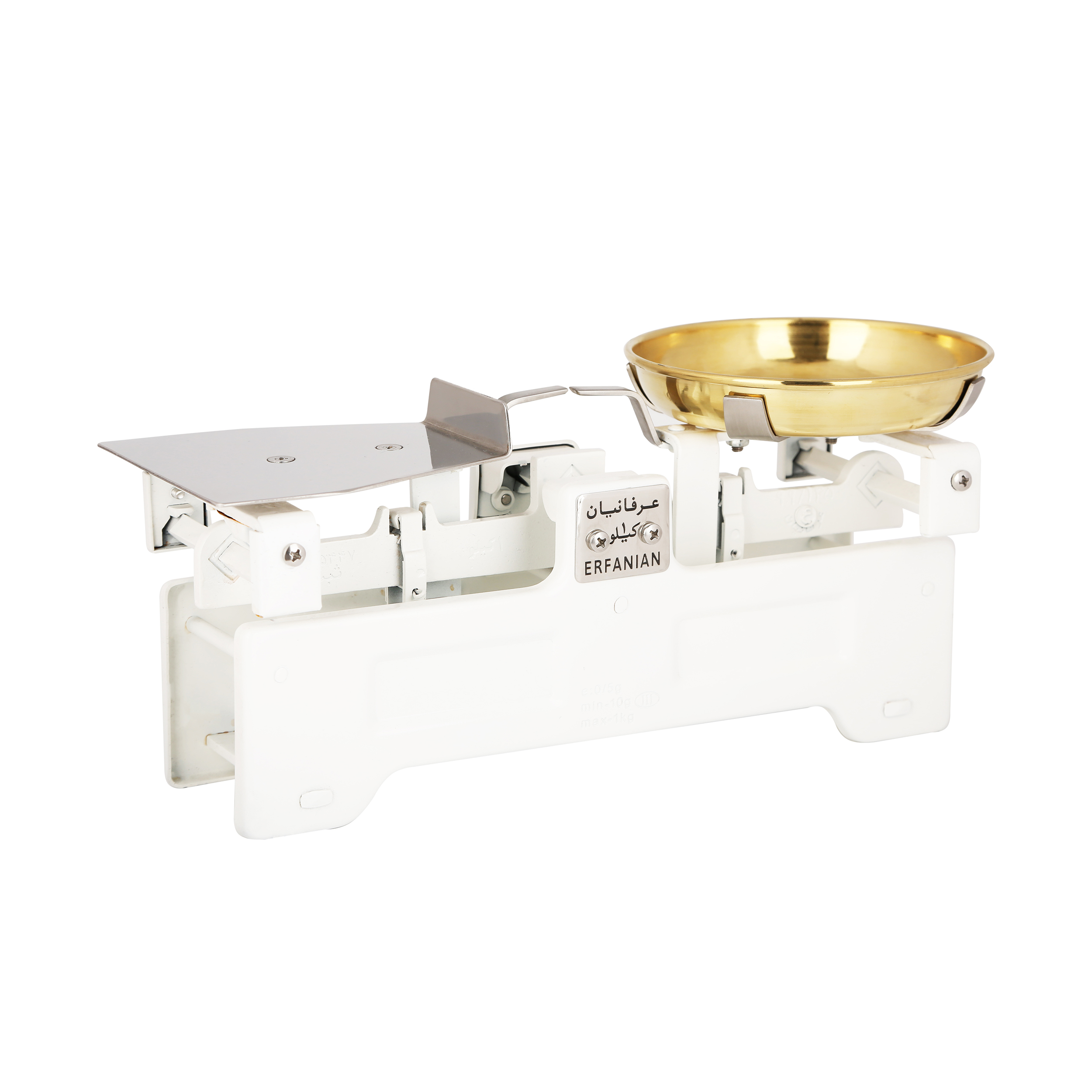 ترازو فروشگاهی عرفانیان مدل یک طرف تخت برنجی