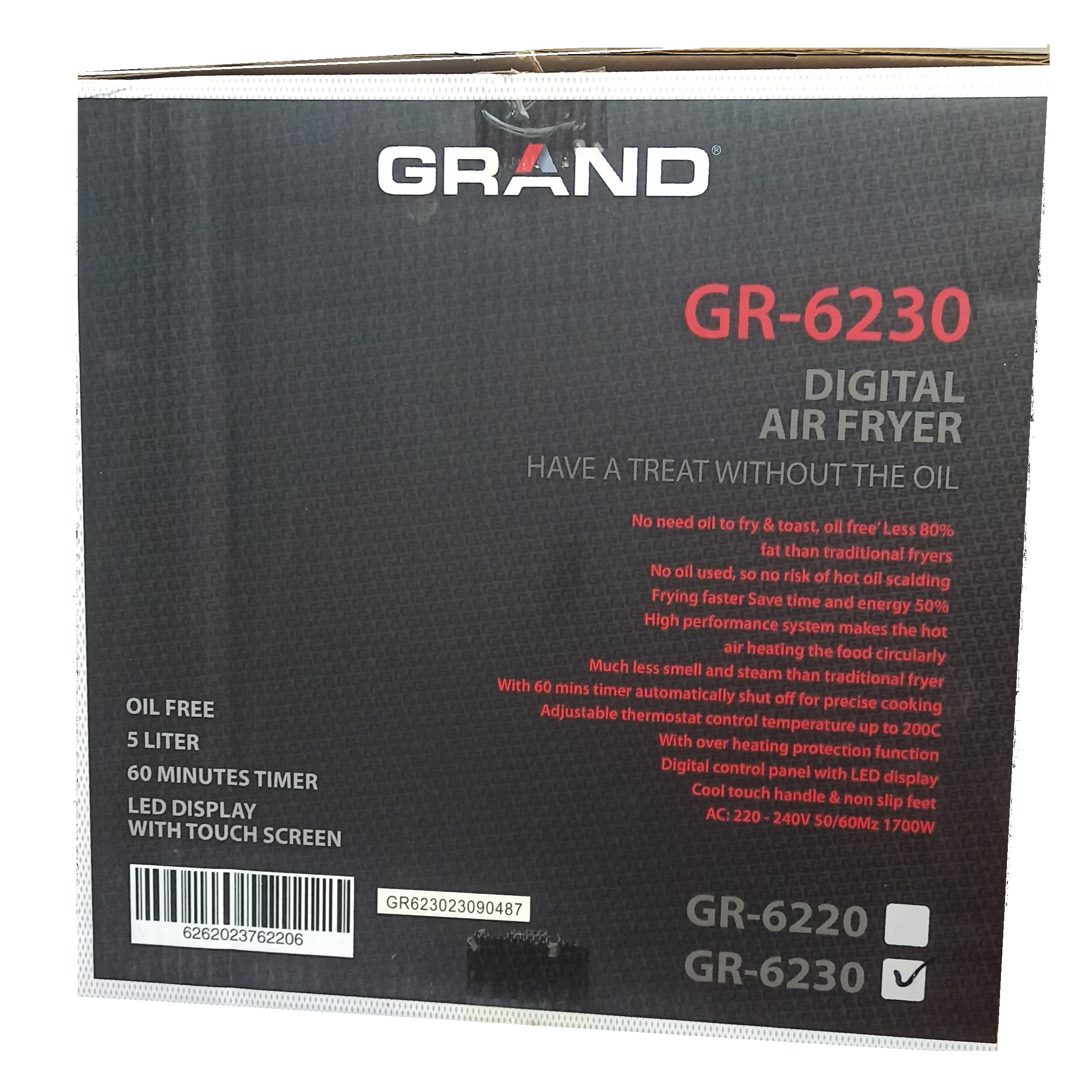 سرخ کن بدون روغن گرند مدل GR-6230