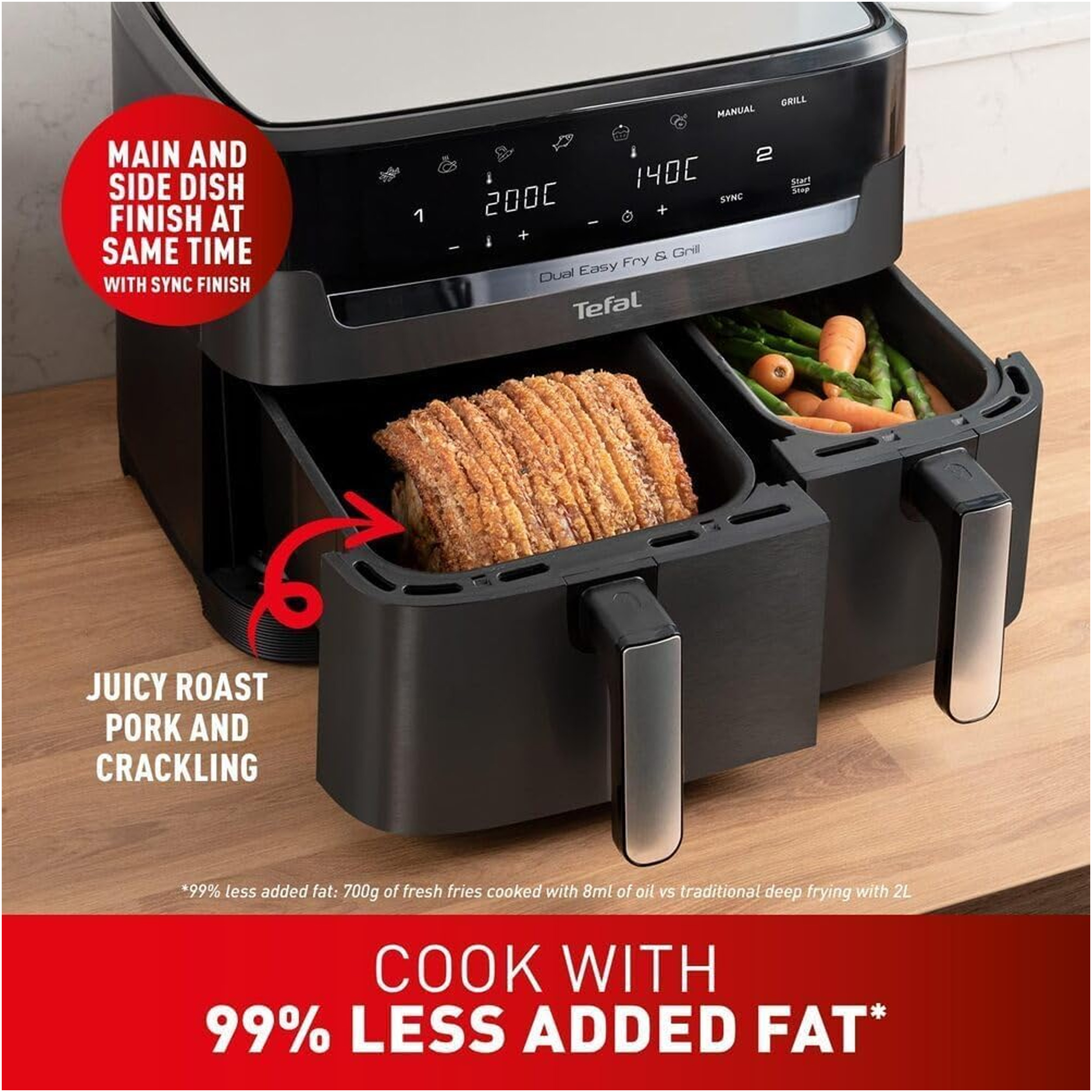 سرخ کن بدون روغن تفال مدل EY901N40