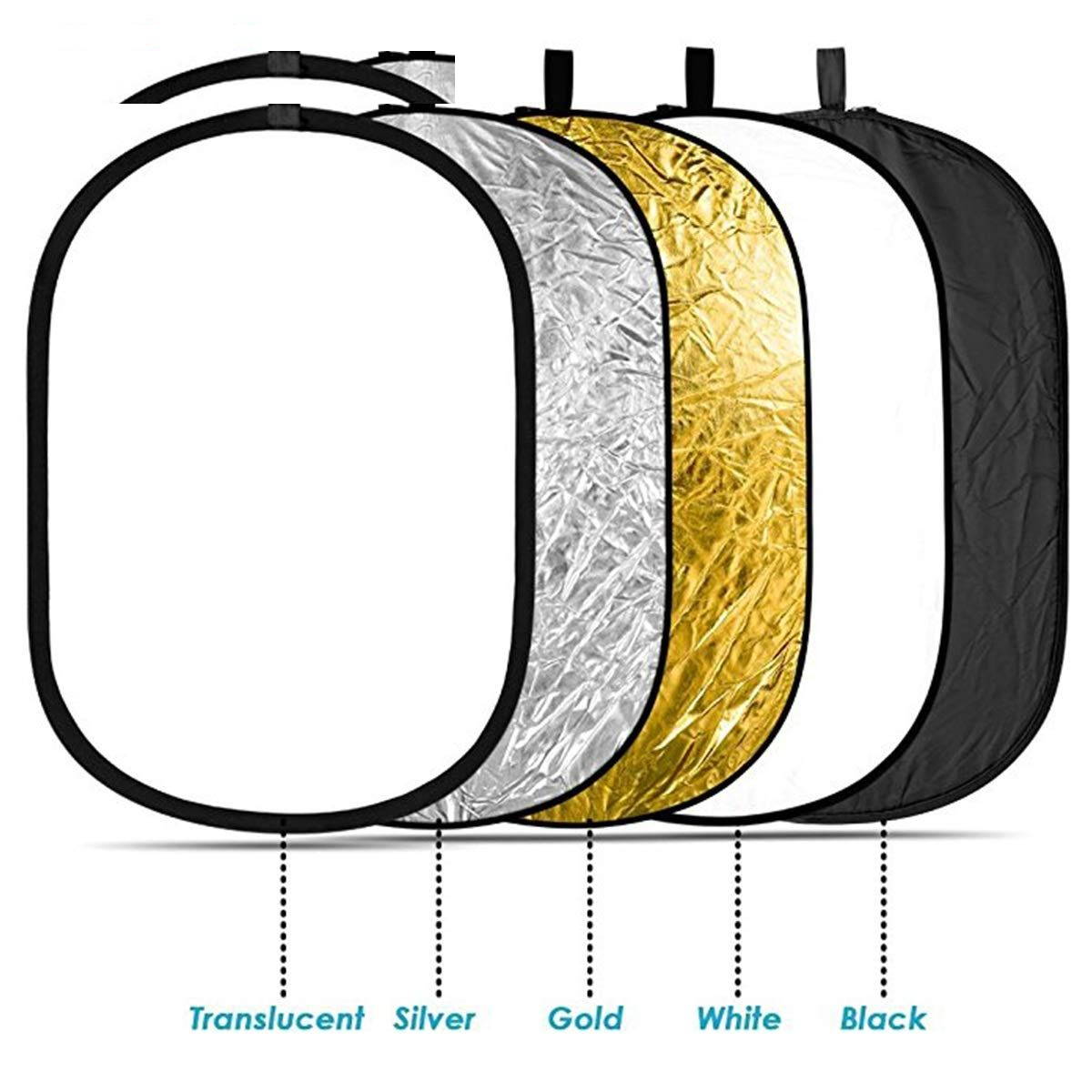 رفلکتور 5 کاره گودکس مدل oval120 سایز 80x120 سانتی متر