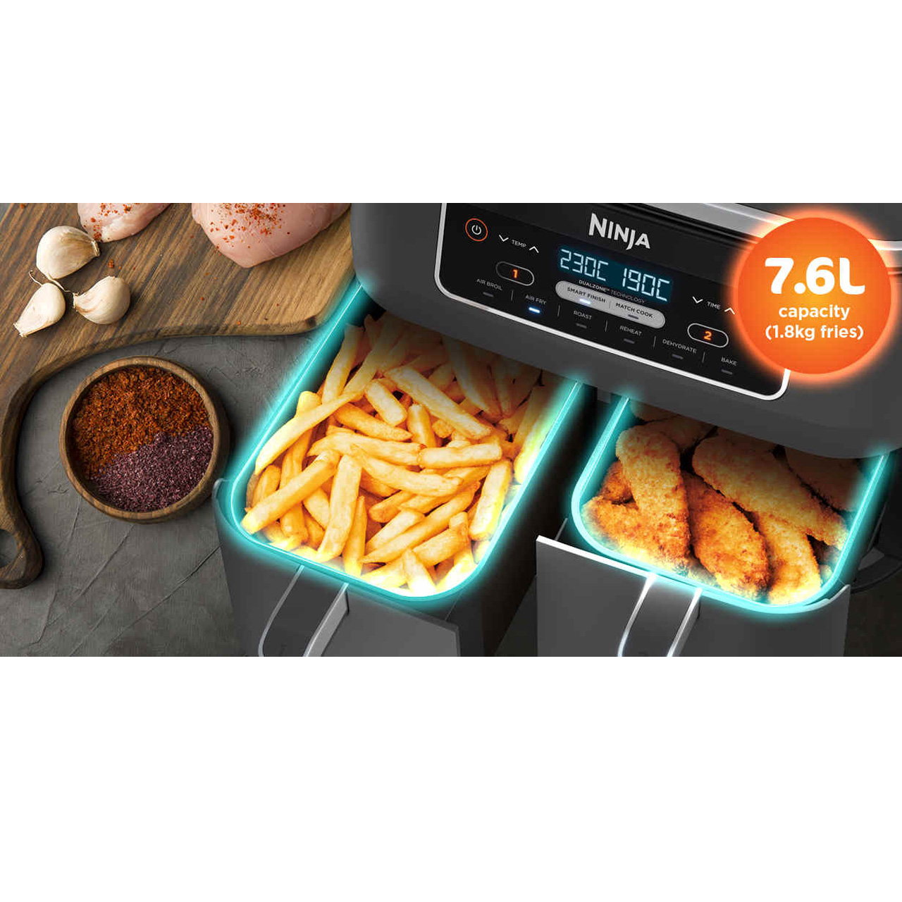 سرخ کن بدون روغن 7.6 لیتری نینجا مدل AF300