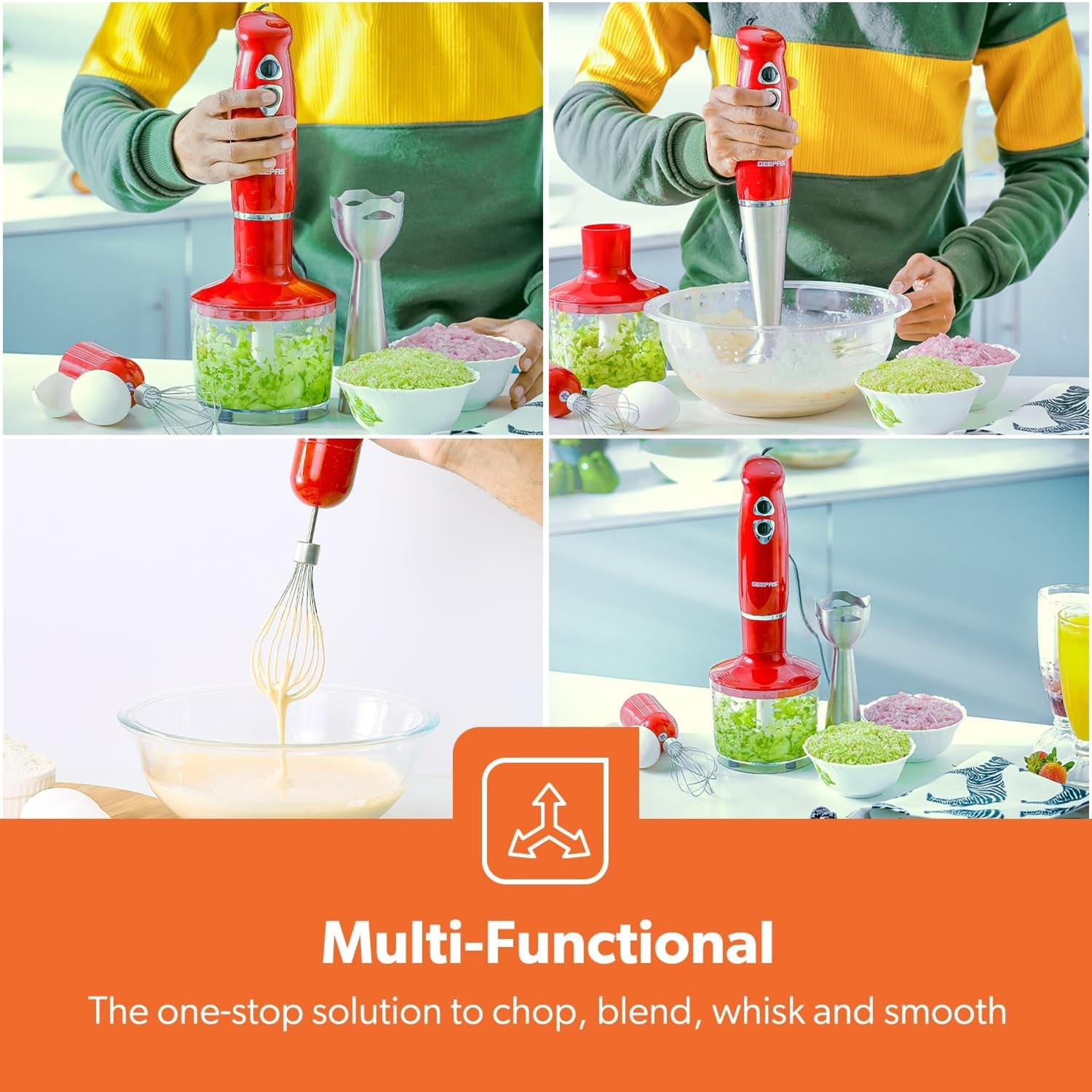 گوشت کوب برقی چندکاره 400 وات جی پاس مدل GHB6136