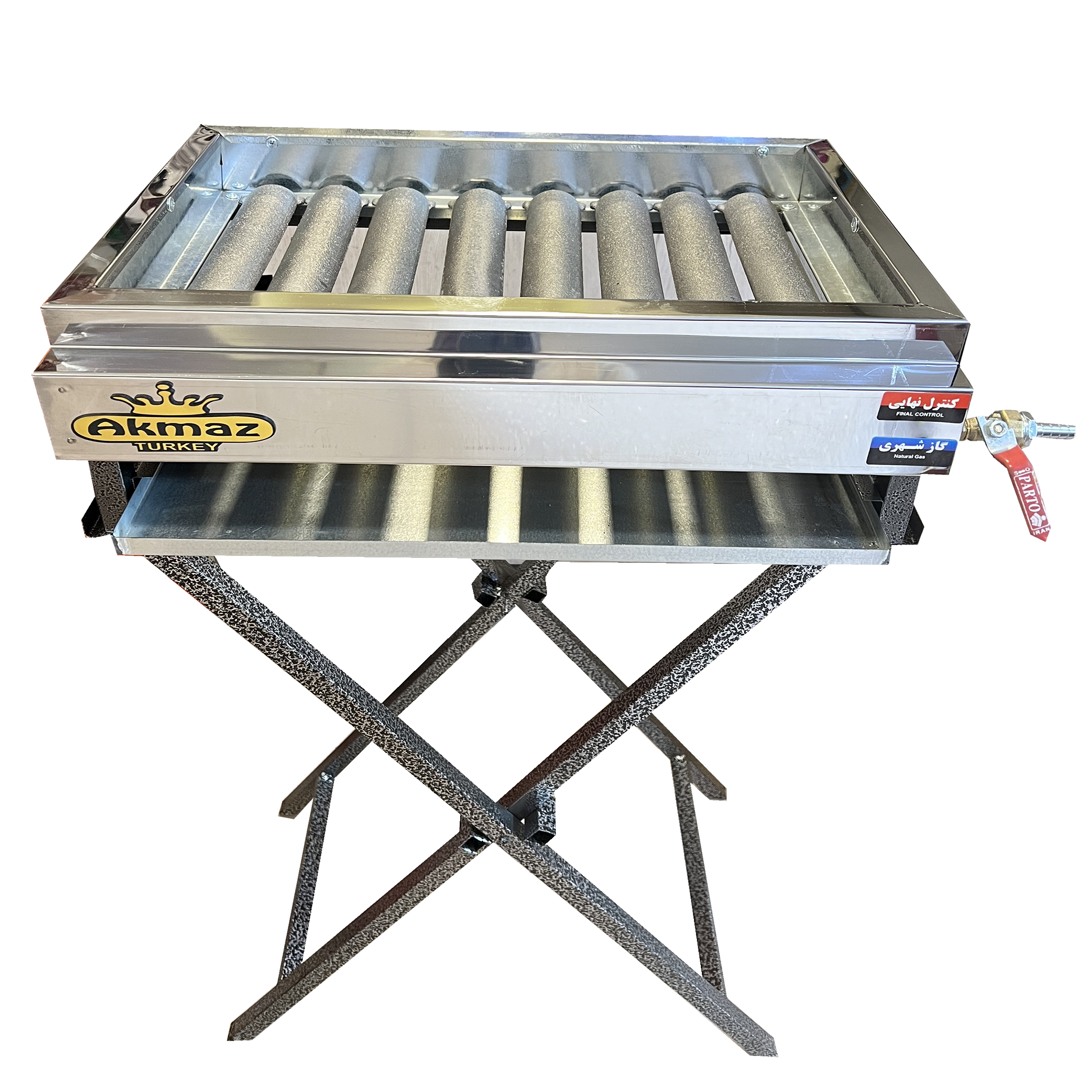 باربیکیو آکماز مدل 8 شعله پایه دار پرفکت