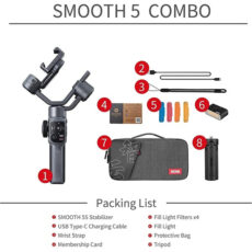 گیمبال ژیون مدل SMOOTH-5S GRAY COMBO