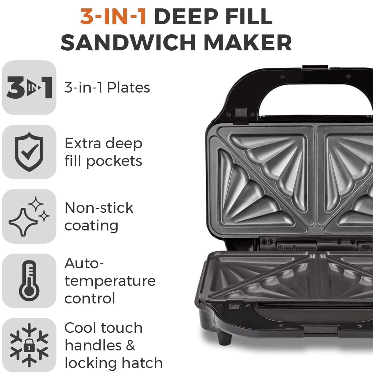 ساندویچ ساز تاور مدل T27032