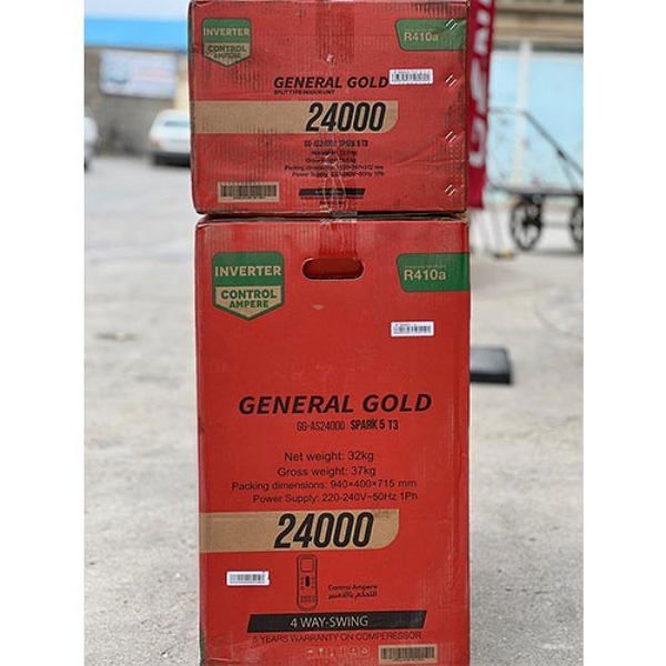 کولر گازی اسپلیت دیواری 24000 اینورتر جنرال گلد مدل GG-AS24SPARK5