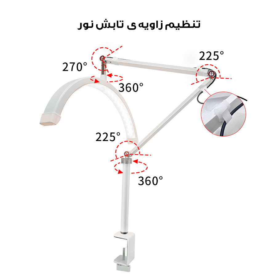 نور ثابت ال ای دی مدل مون لایت کد HD-M3X
