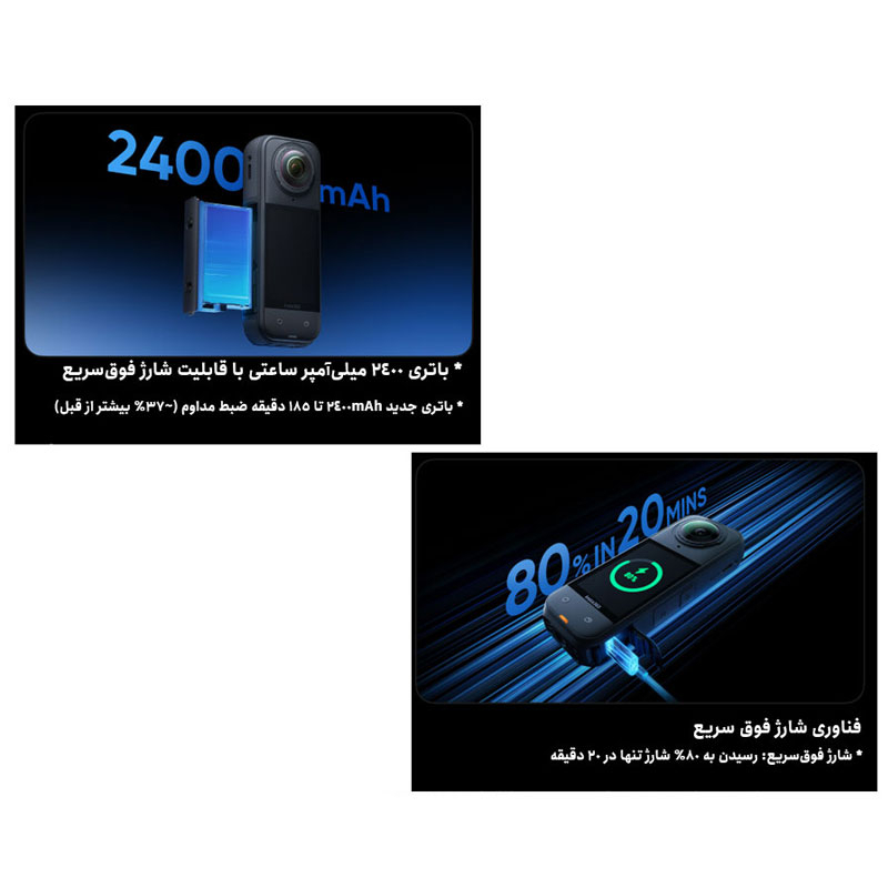 دوربین فیلم برداری ورزشی اینستا 360 مدل X5 8K