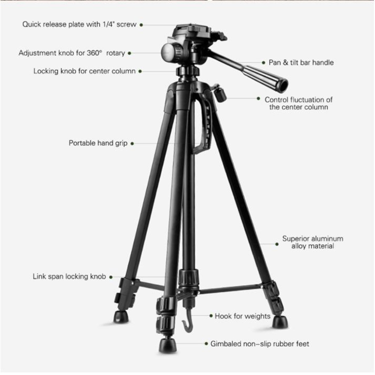 سه پایه دوربین جی ماری مدل KP-2264