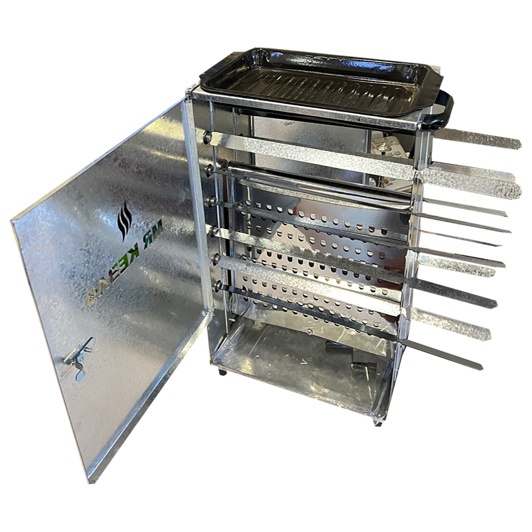 کباب پز آکماز مدل چرخشی 12 سیخ
