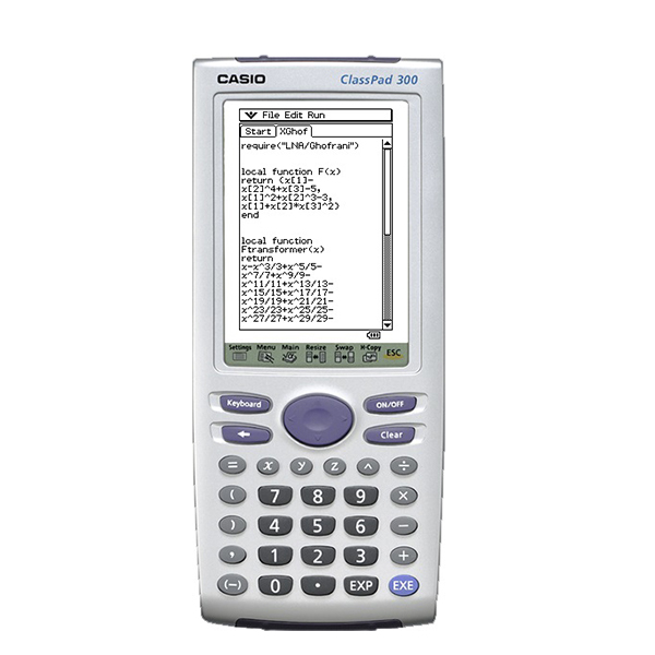 ماشین حساب کاسیو مدل classpad 330