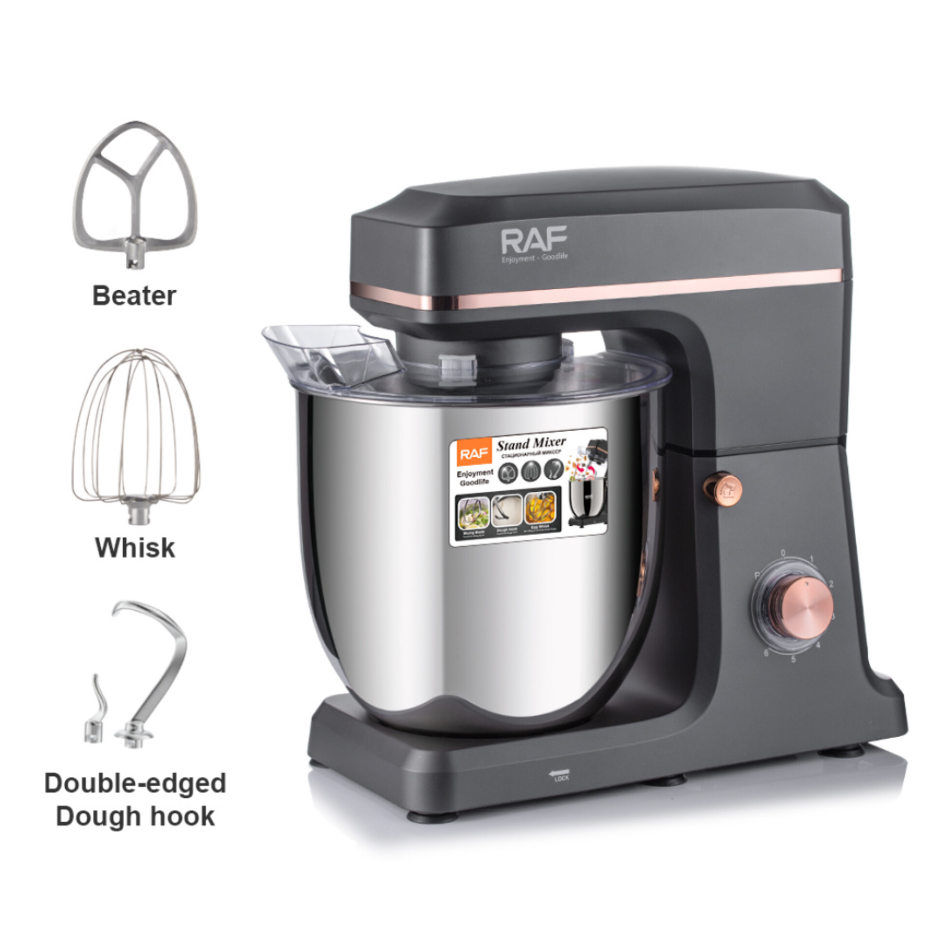 همزن کاسهدار 12 لیتری راف مدل R.6615