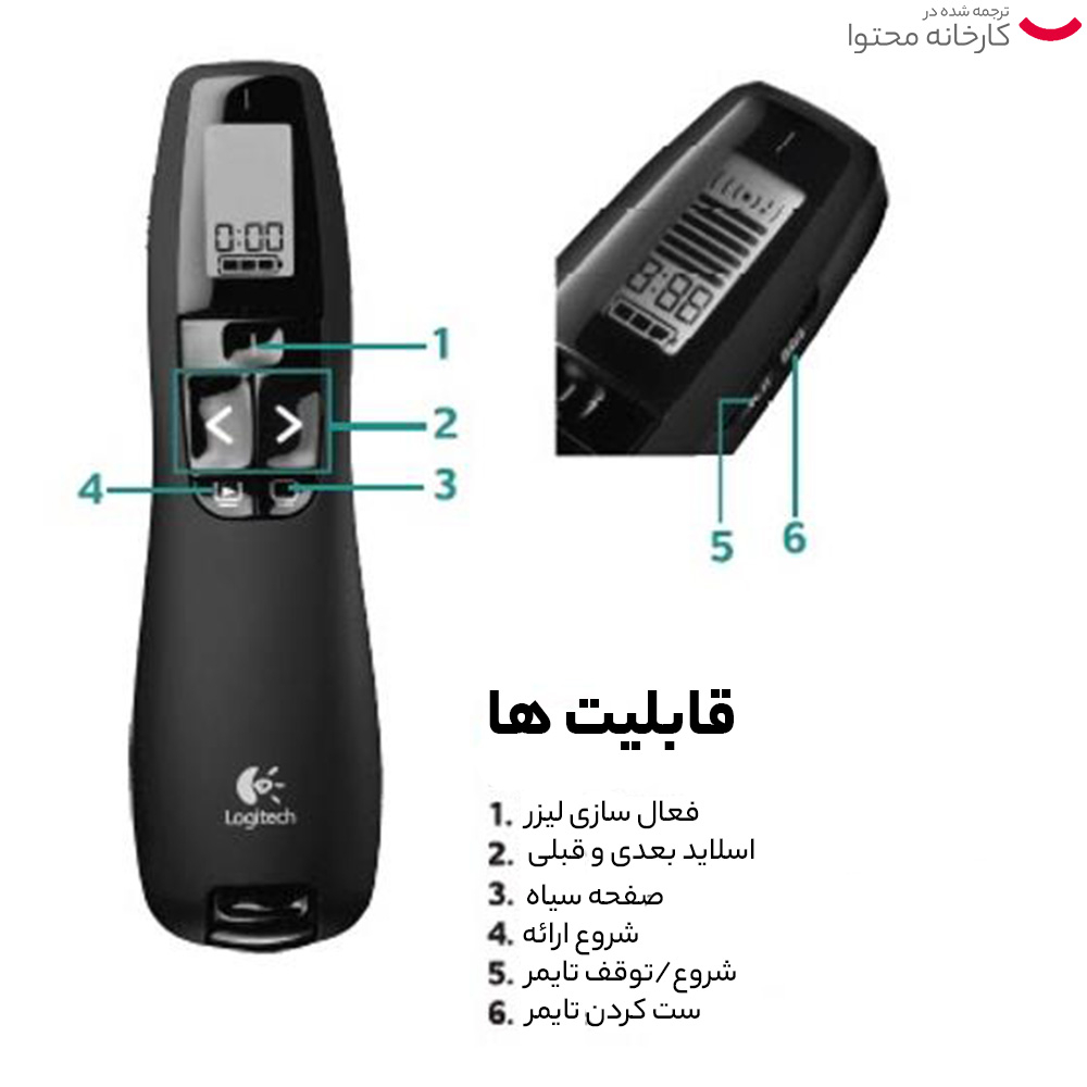 پرزنتر بی سیم لاجیتک مدل R800